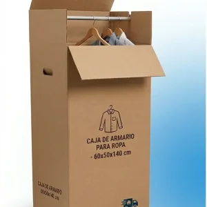 Caja de Armario: 60 cm x 50 cm x 140 cm.