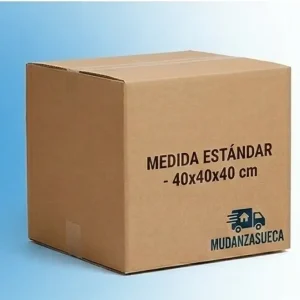 Caja Estándar (40): 40 cm x 40 cm x 40 cm.